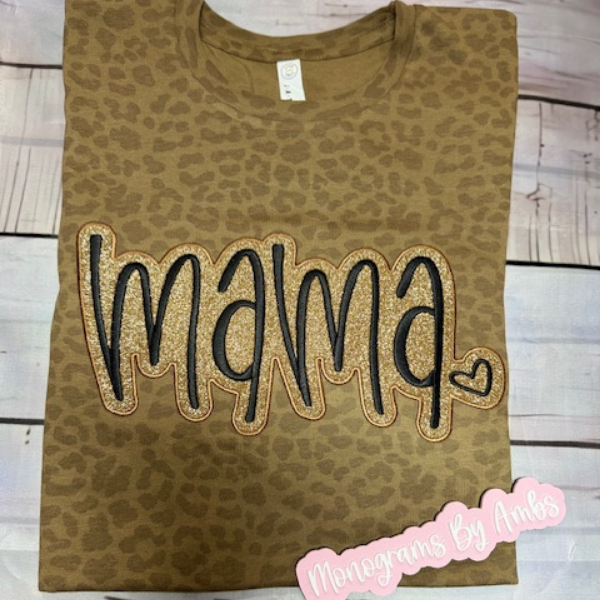 Mama leopard shirt