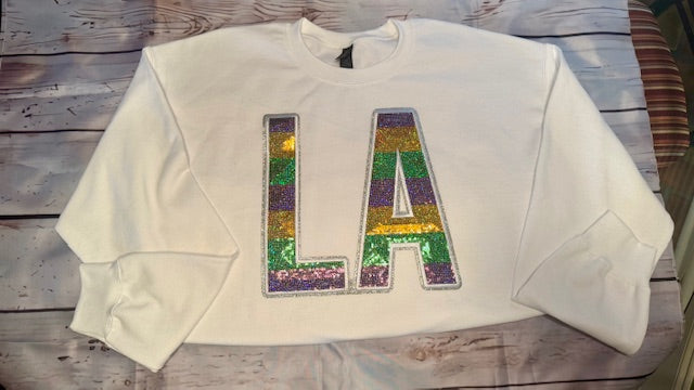 LA sequin sweatshirt